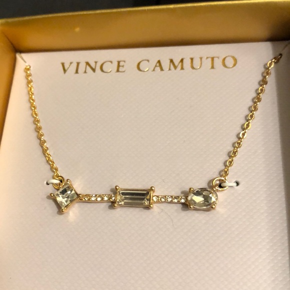 NWT Vince Camuto multi stone necklace gold - Picture 10 of 12